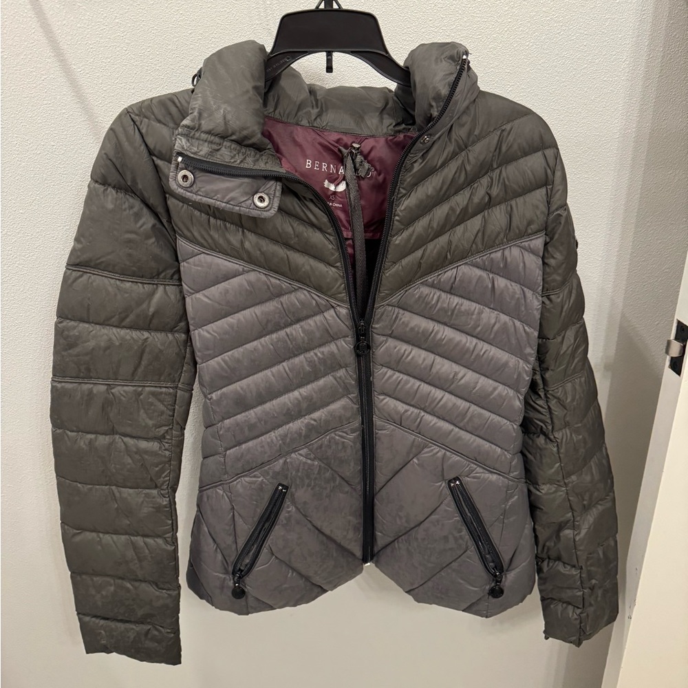 Bernardo Gray Puffy Coat